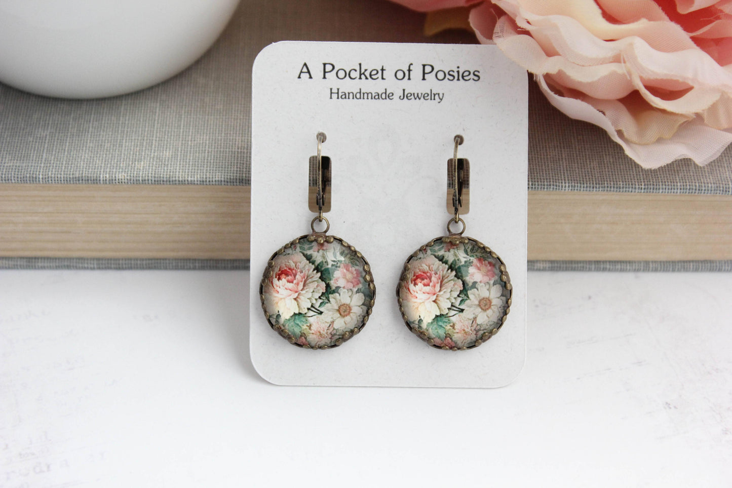 Flower Earrings- Peonies & Daisies