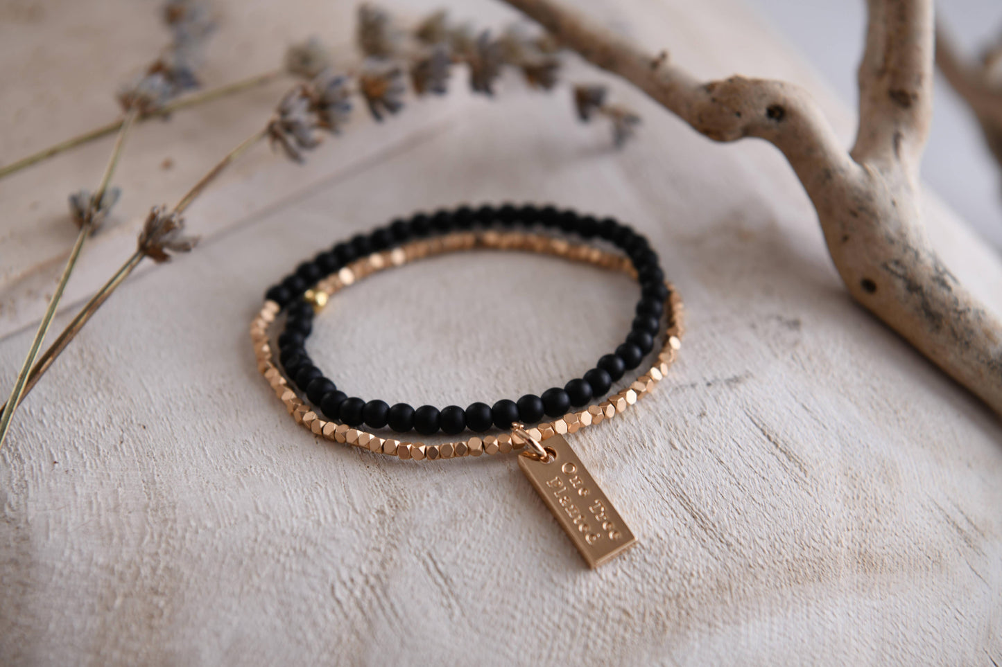Gemstone Double Wrap Bracelet