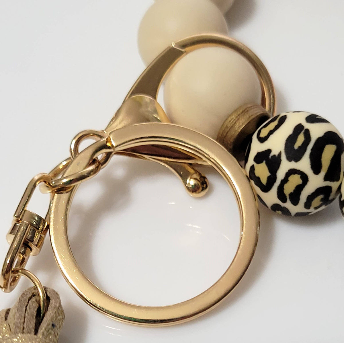 Pink & Leopard Silicone Wristlet