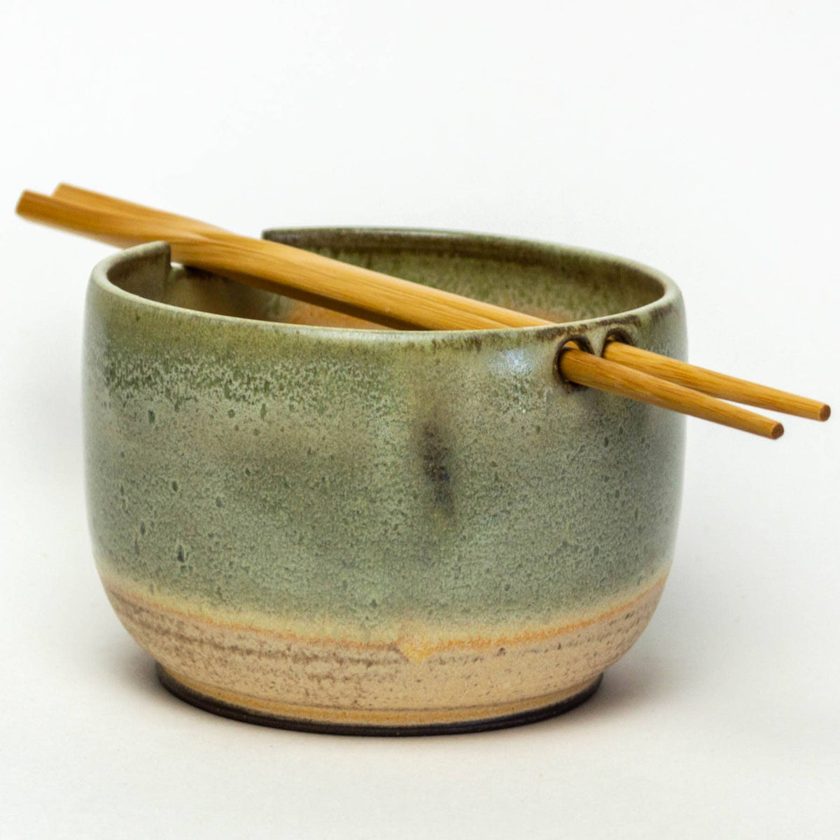 Handmade Stoneware Clay Rice/Noodle Bowl