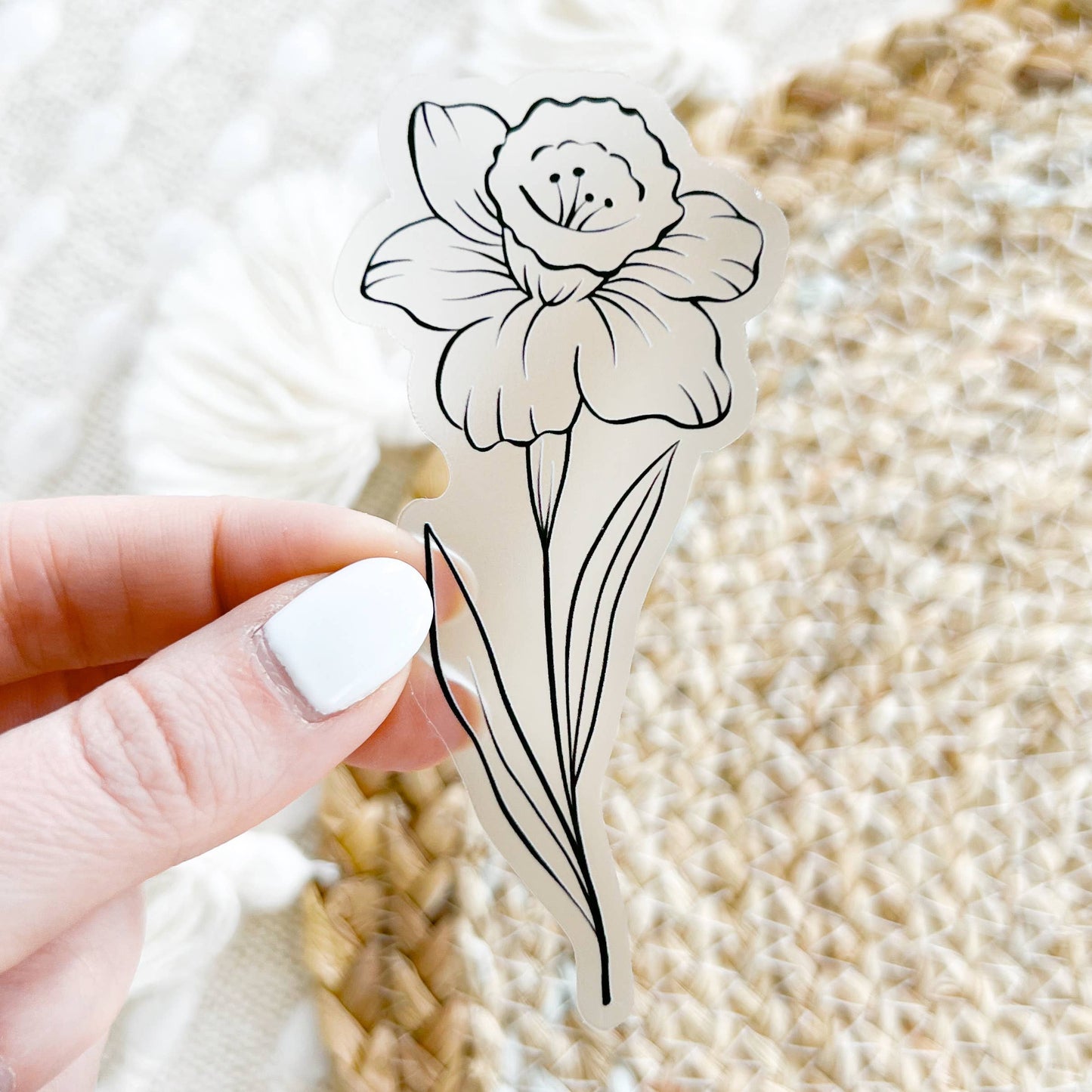 March Birth Month Flower: Daffodil Sticker