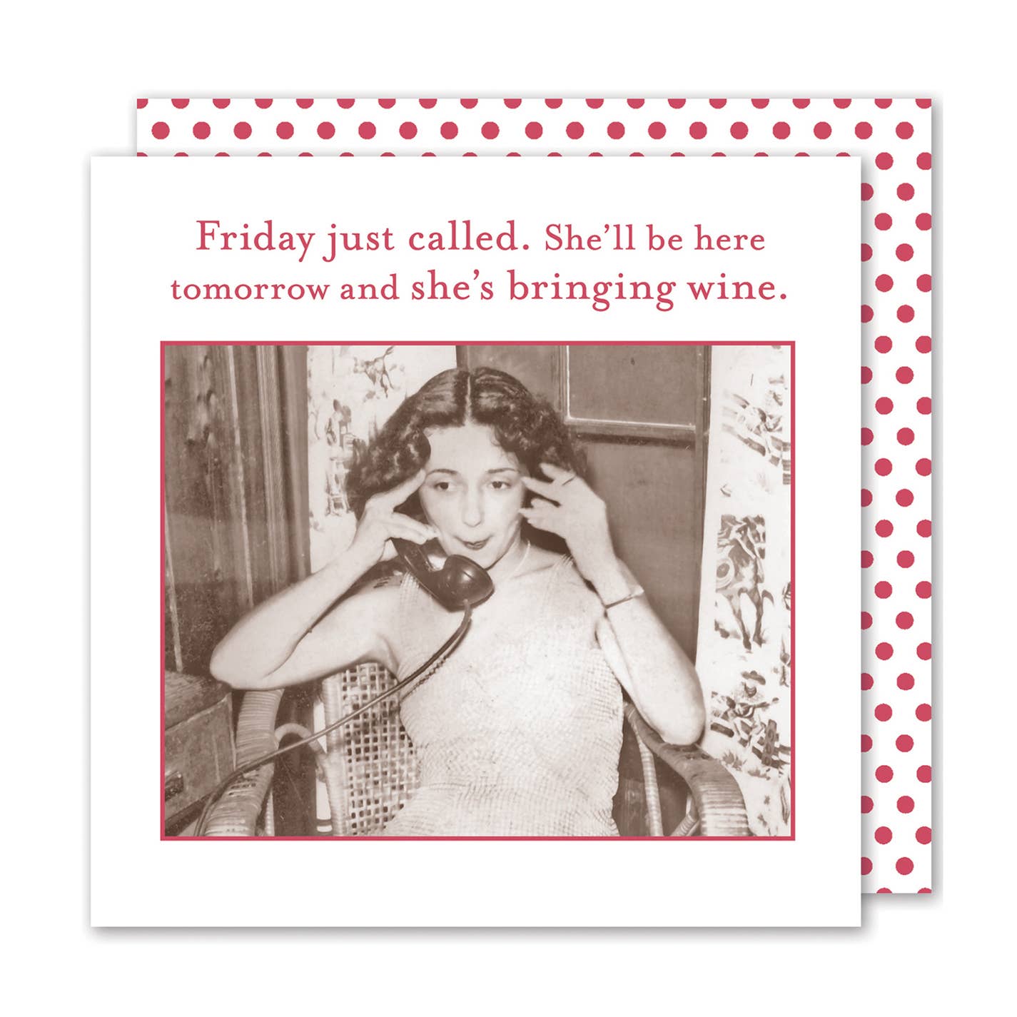 Friday Just Called Beverage Napkin
