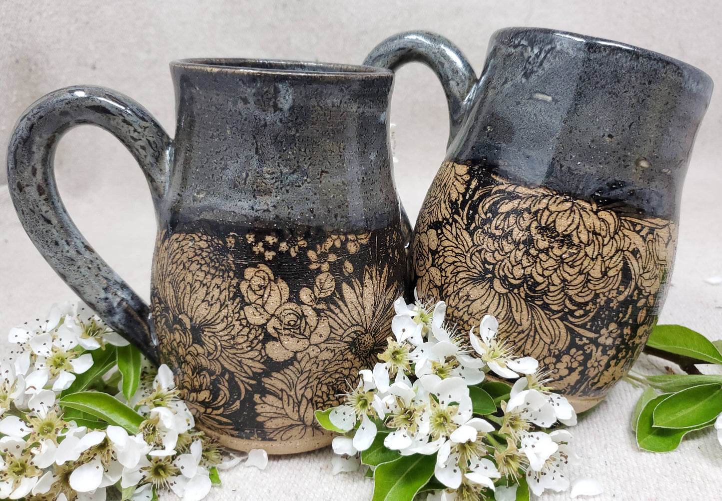 Flower Garden in Snow Storm -Mug