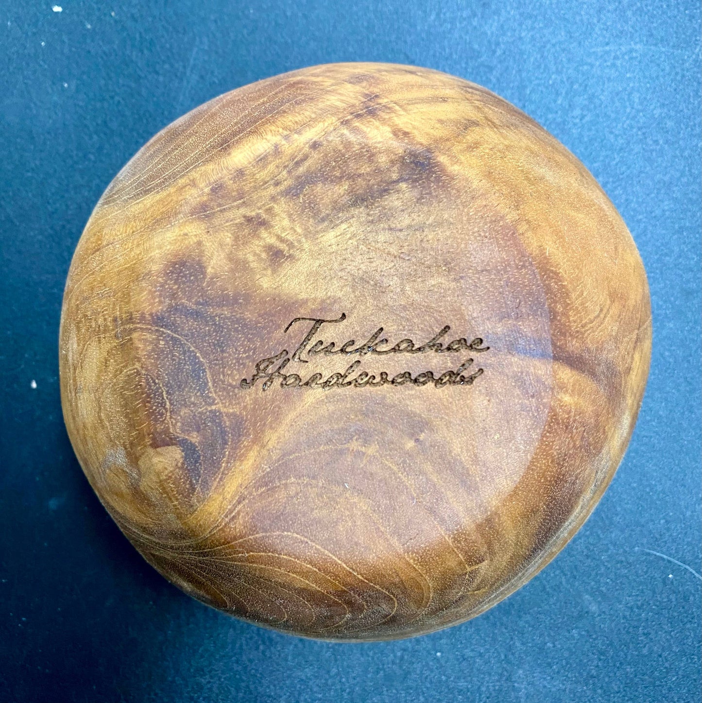 Snack Bowl - Live Edge Salvaged Teak Hand Carved Bowl
