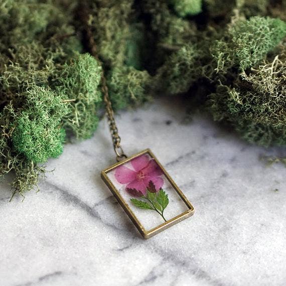 August Birth Flower Necklace