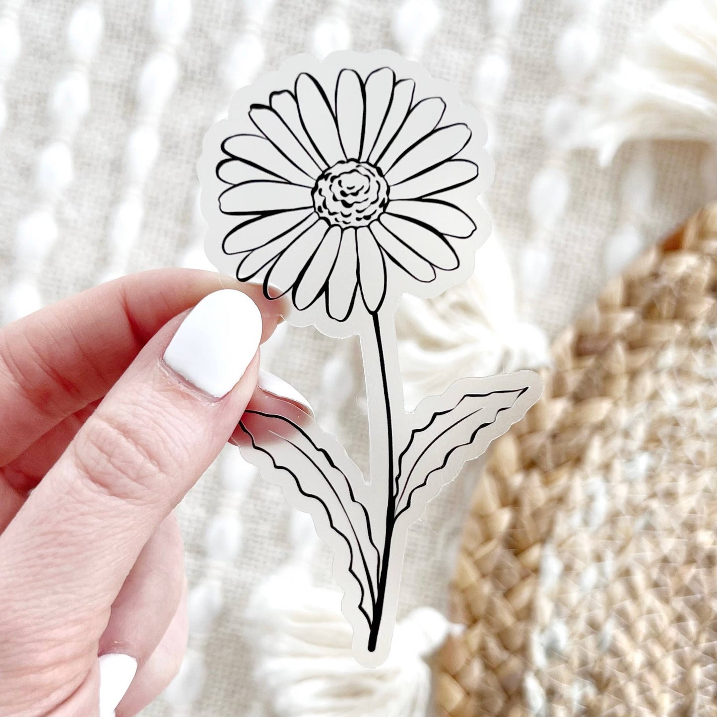 April Birth Month Flower: Daisy Sticker