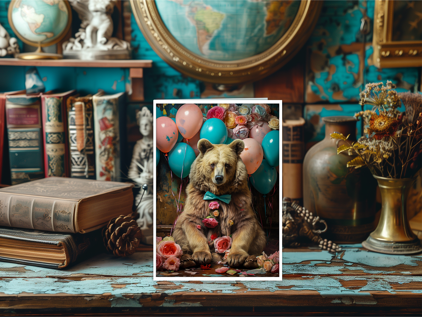 Bear With Balloons