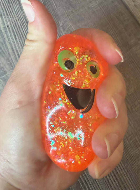 Squishy Squish Glitter Ghost Halloween Stress Toy