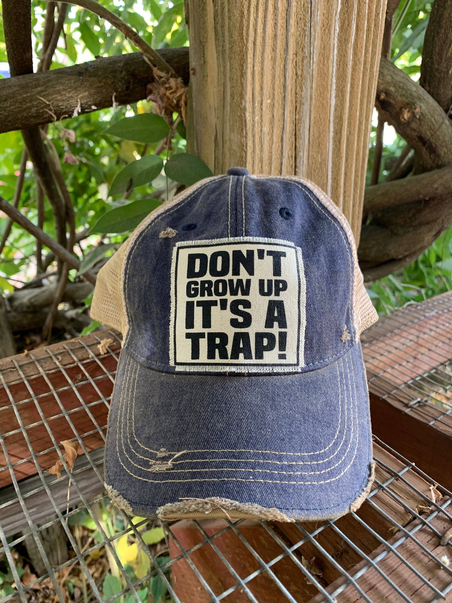 Don't Grow Up It's A Trap Trucker Hat Baseball Cap