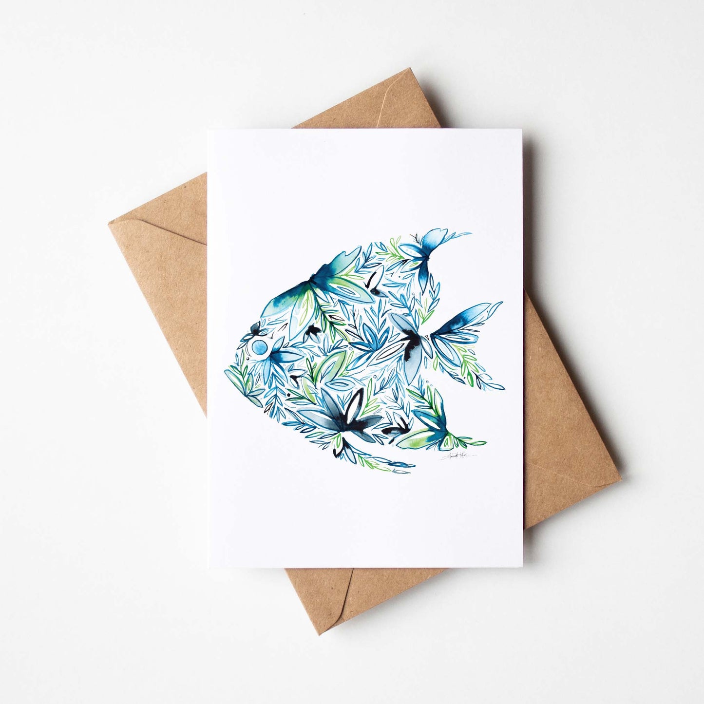 Fish Single Note Card