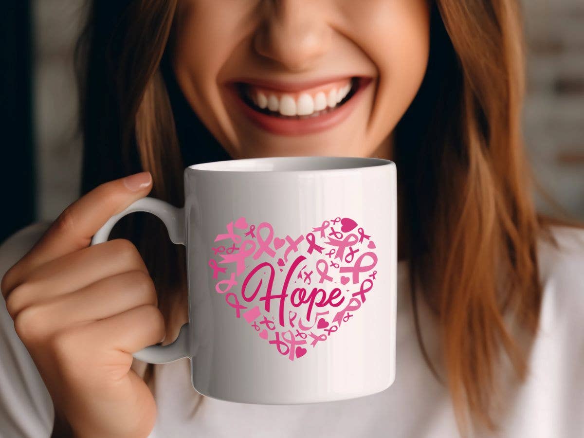 Hope Heart Cancer Support 11 oz Coffee Mug