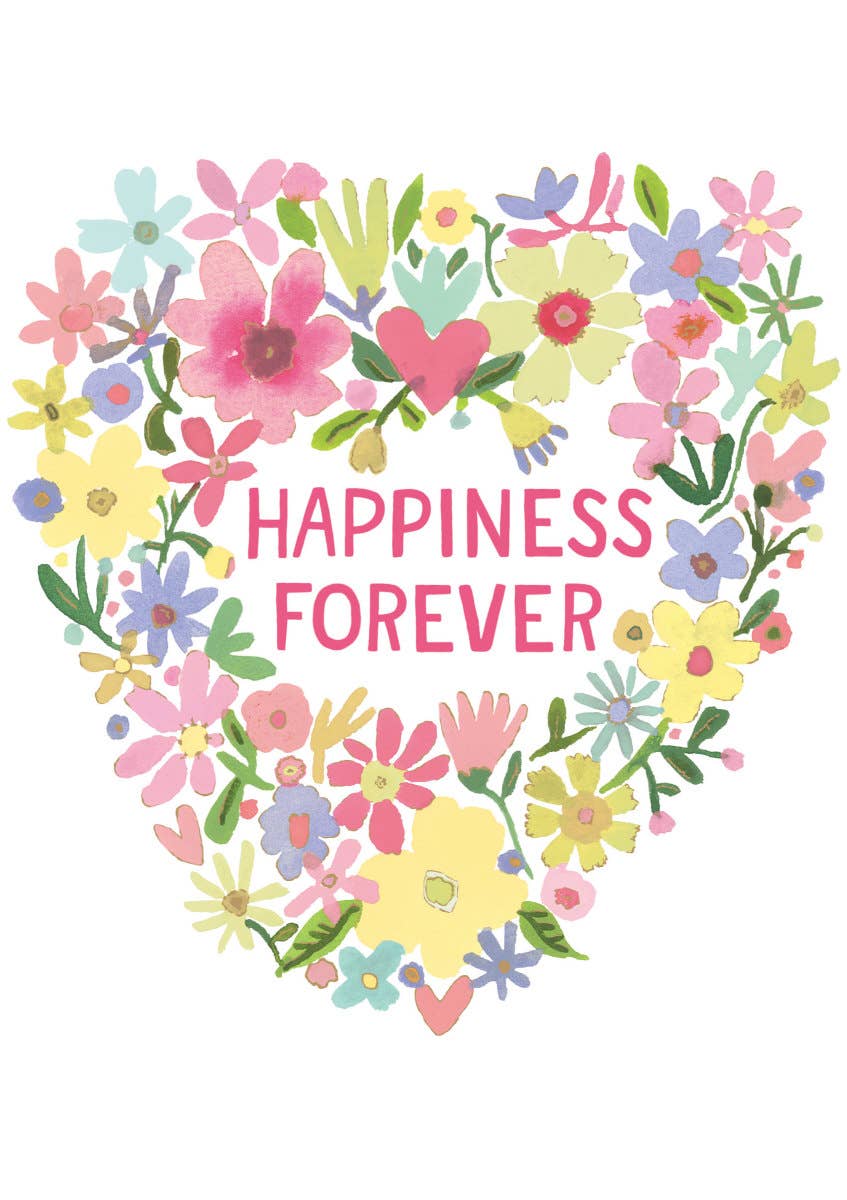 Flower Field Heart Card