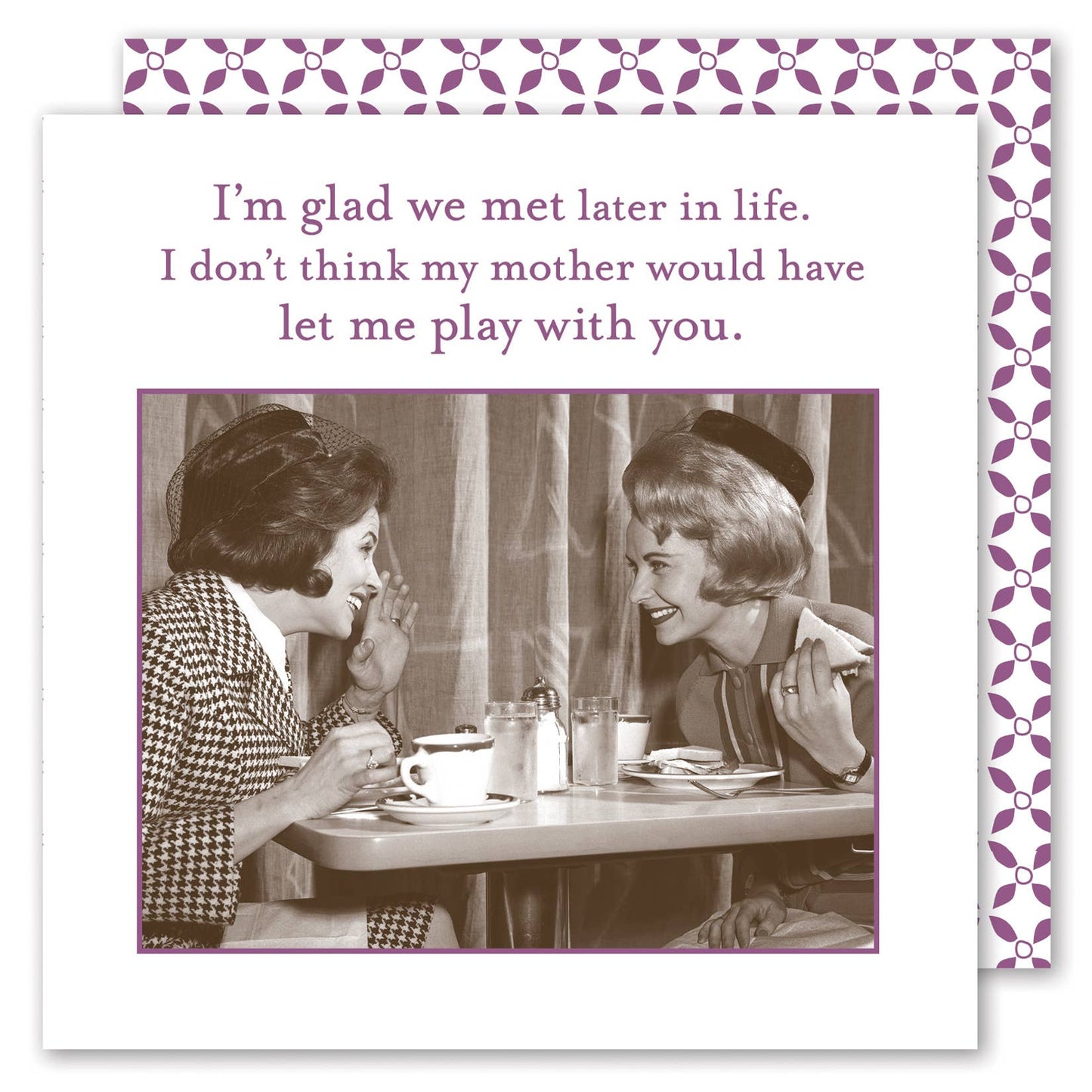 Glad We Met Beverage Napkin