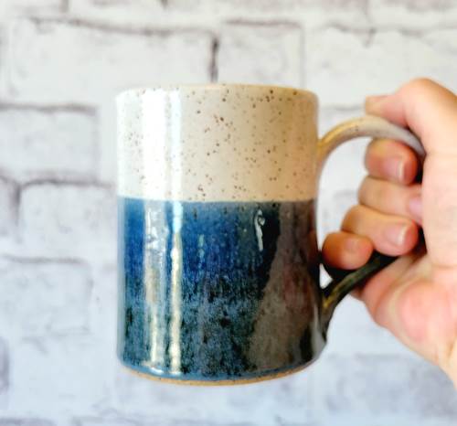 Vanilla and North Sea Blue Mug