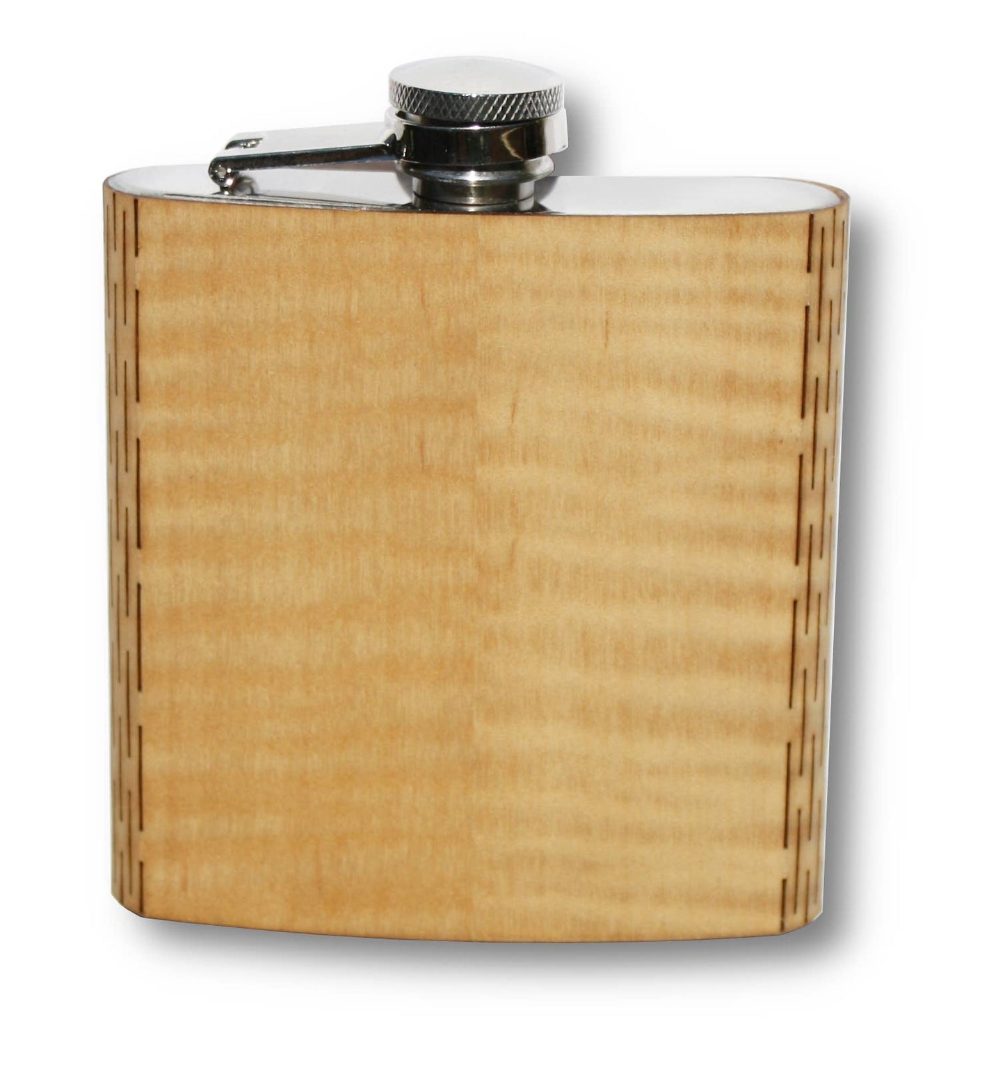 WUDN 6 oz. Wooden Hip Flask