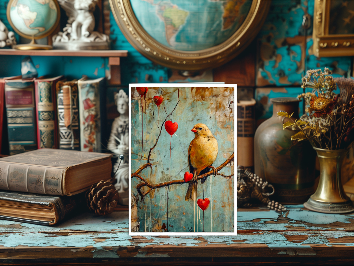 Antique Yellow Canary