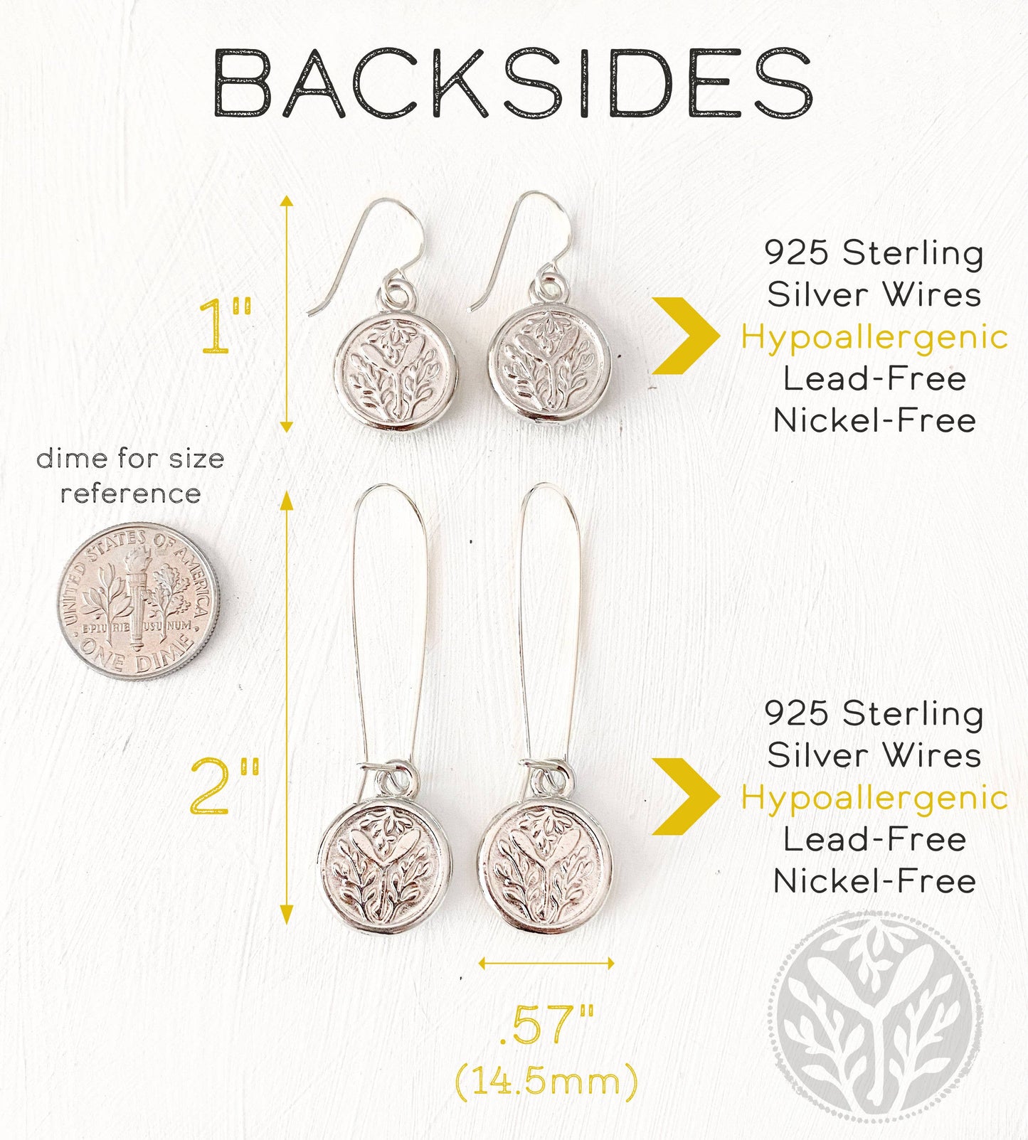 Blue Hummingbird Silver Earring