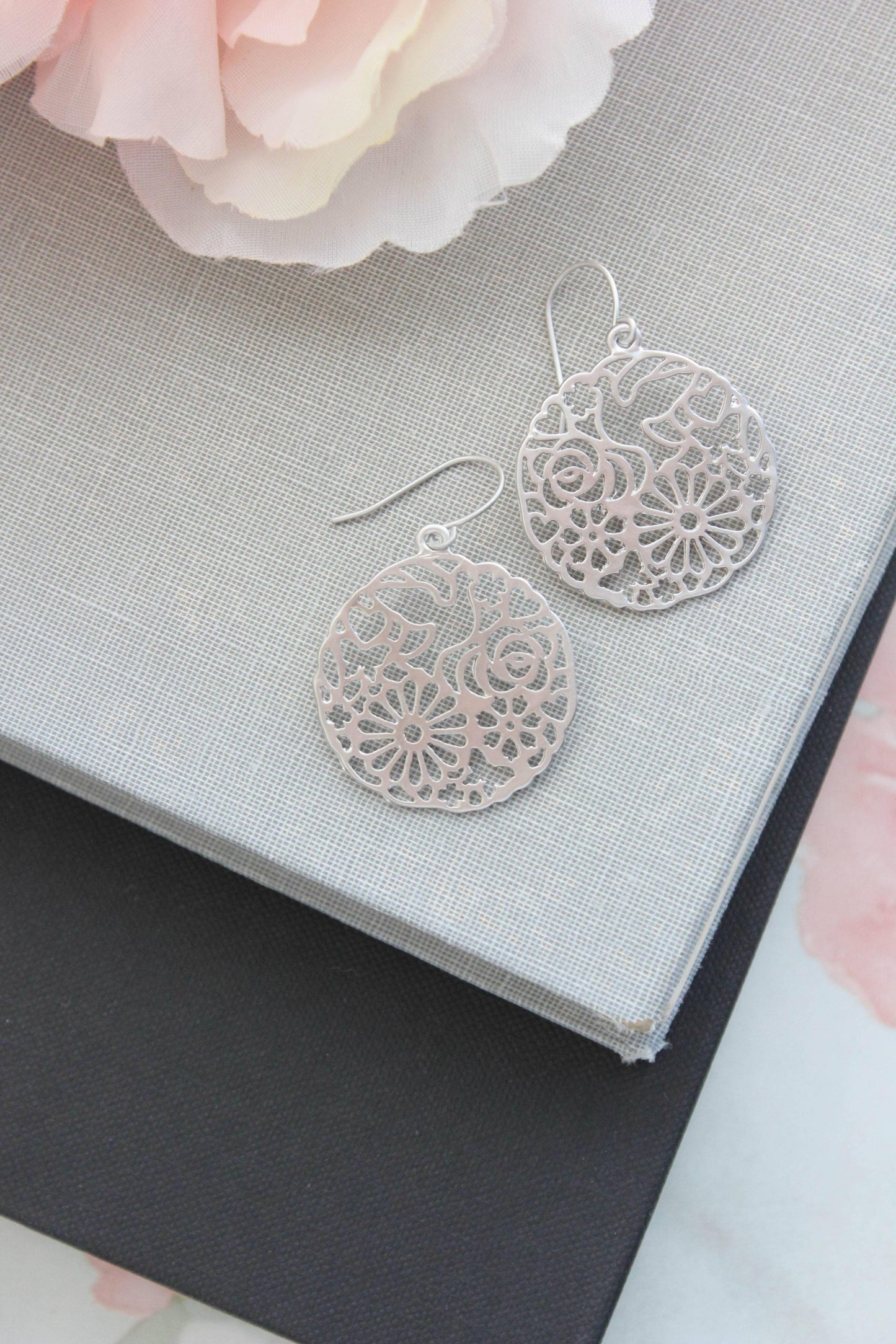 Floral Garden Filigree Earrings