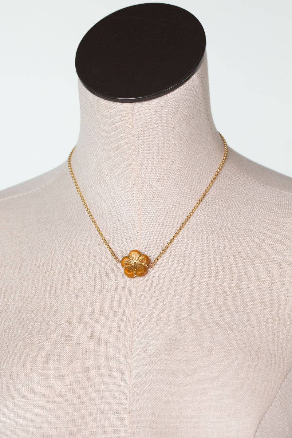 Azulejo 16-18" Czech Glass Flower Simple Necklaces
