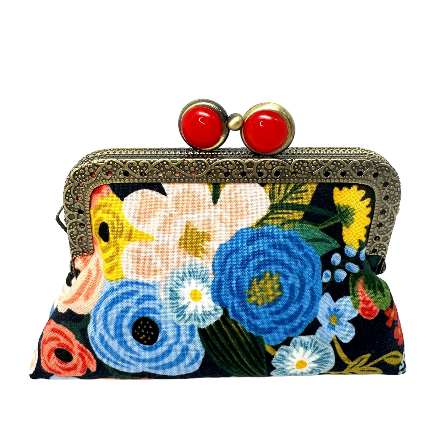 ON THE GO Credit Card Clutch - Garden Party Navy