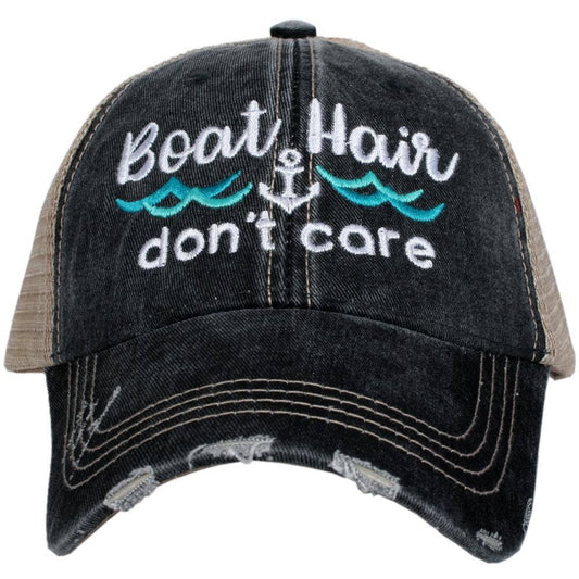 Boat Hair Don't Care Trucker Hats