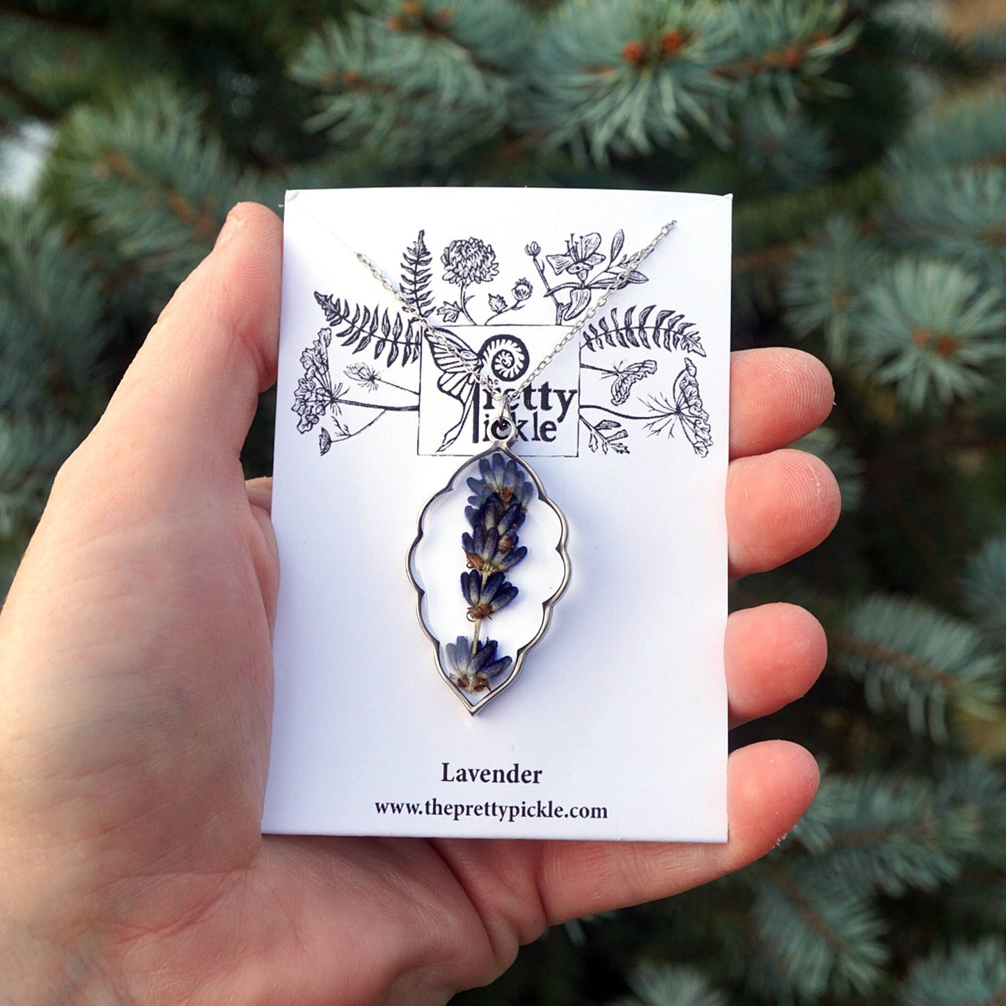 Lavender Sprig Necklace