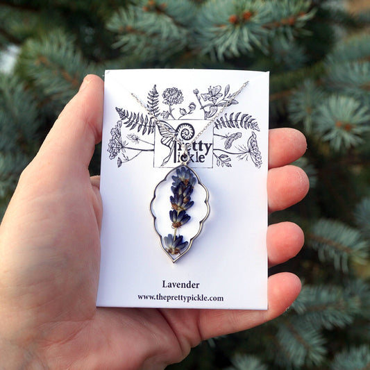 Lavender Sprig Necklace