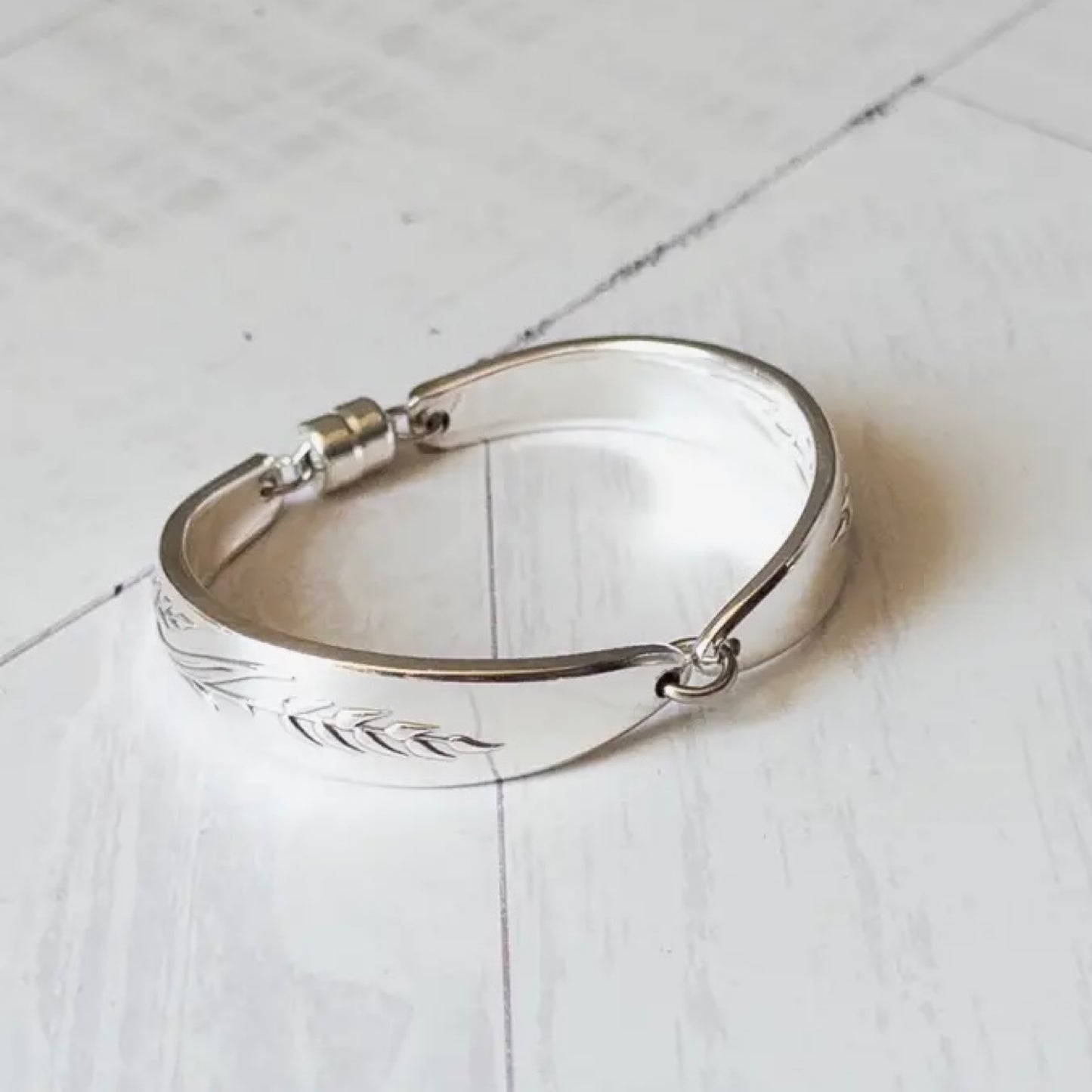 Song of Autumn Wheat Silverware Handle Bracelet