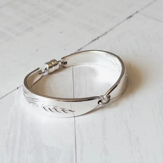 Song of Autumn Wheat Silverware Handle Bracelet