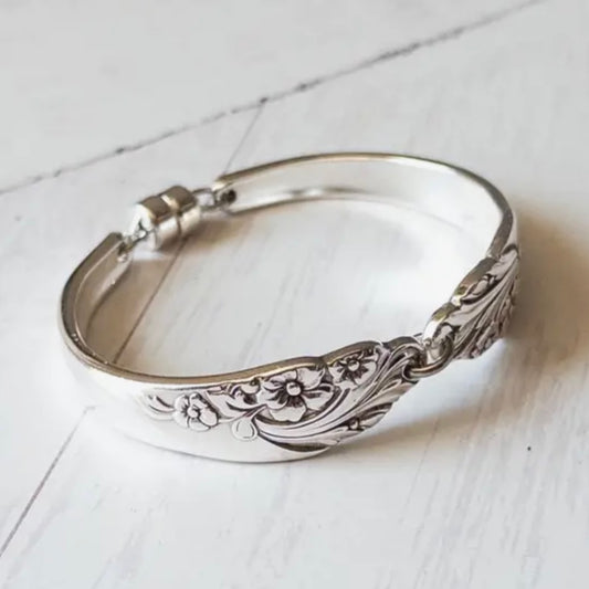 Evening Star Silverware Handle Bracelet