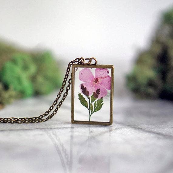 August Birth Flower Necklace