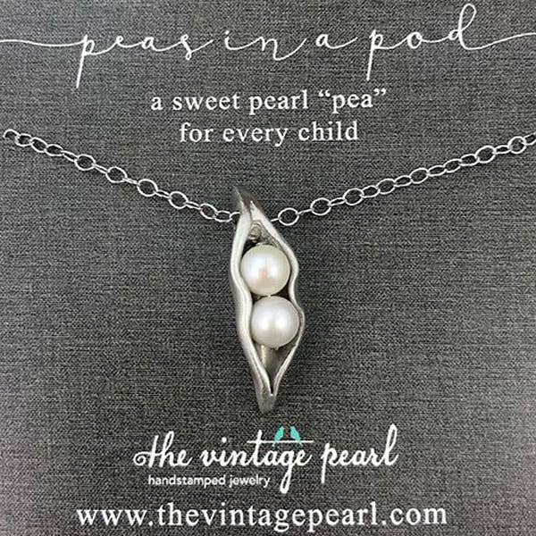 Sweet Peas in a Pod Necklace (1-7 pearls)