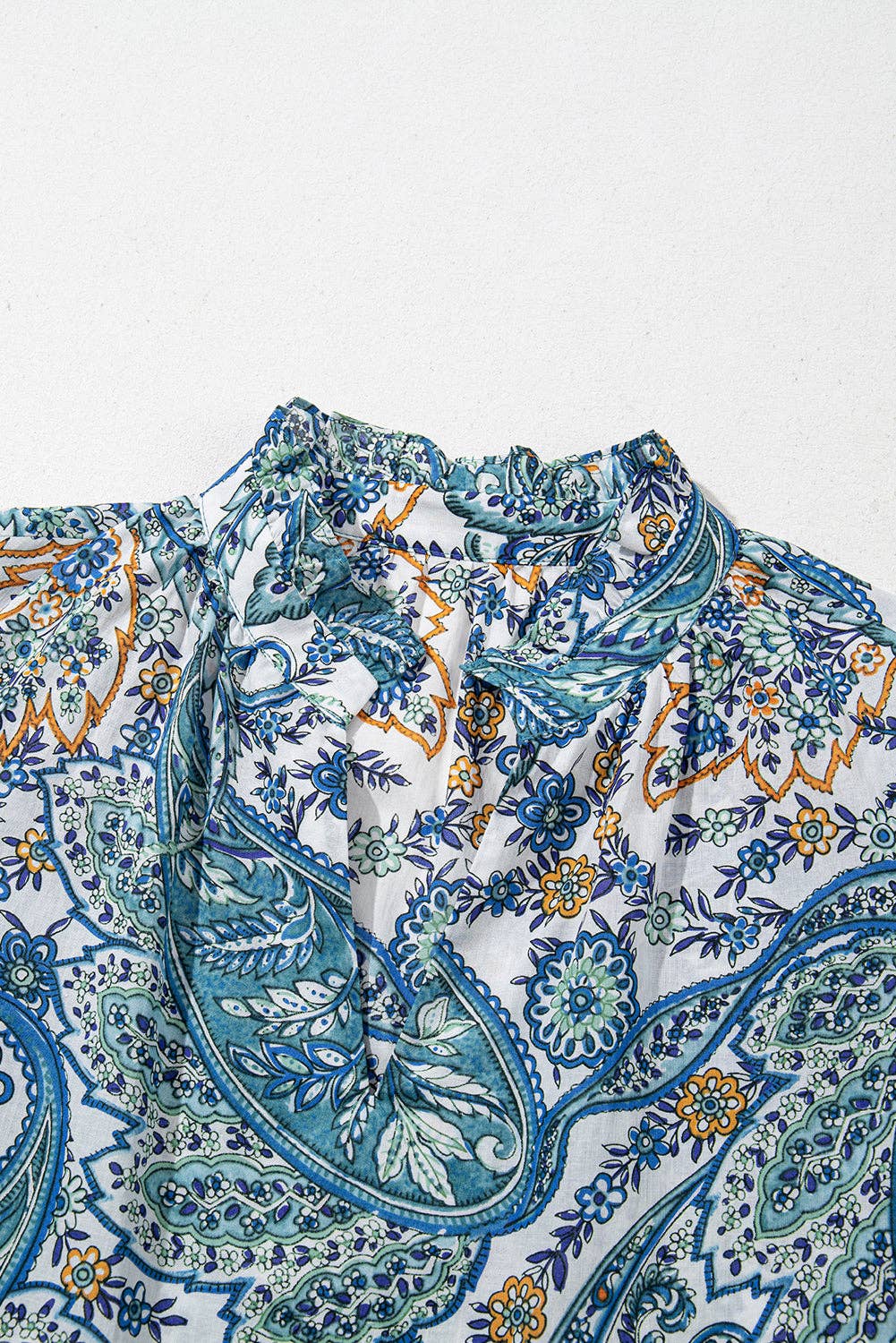 Boho Paisley Floral Summer Mini Dress