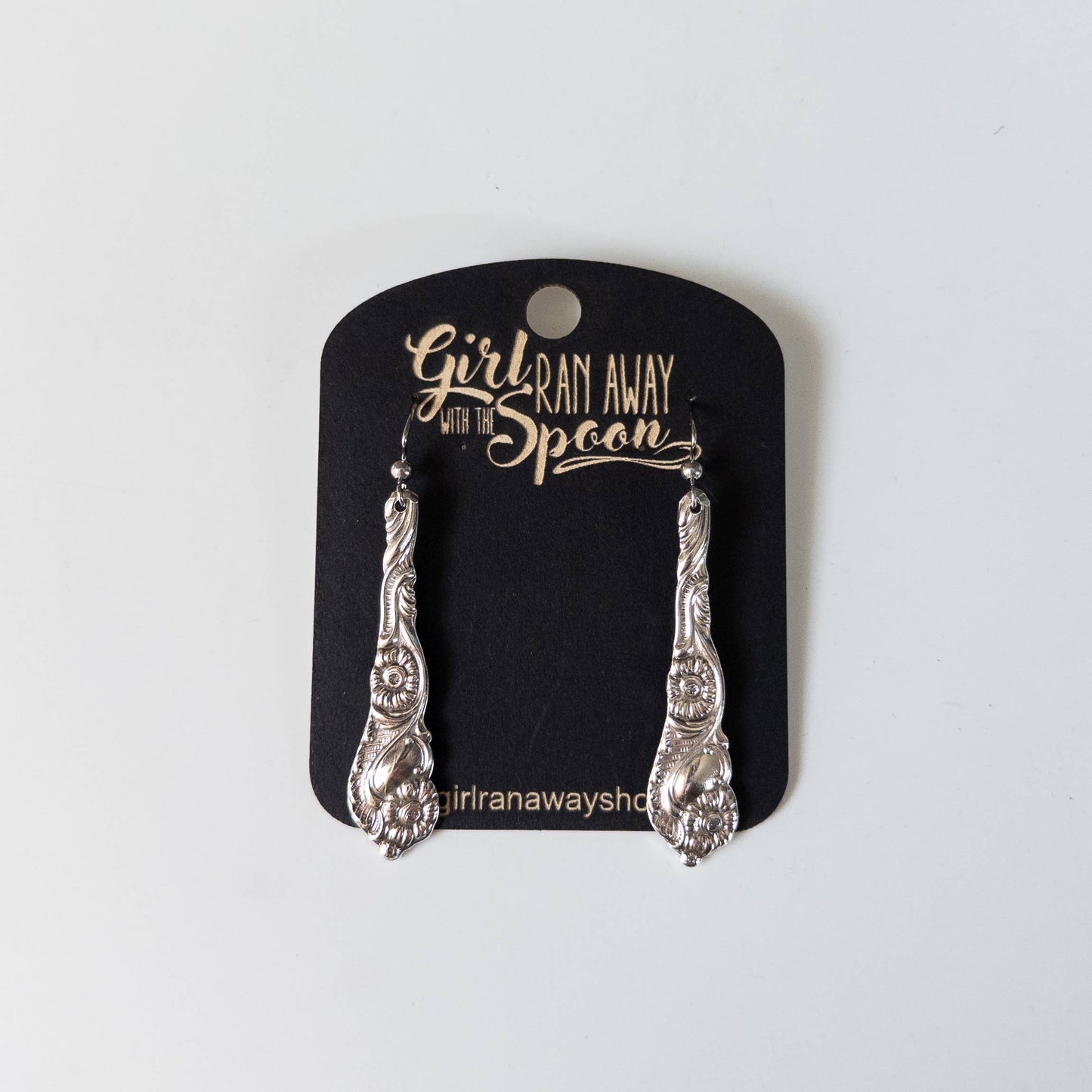 Ornate Spoon Handle Earrings