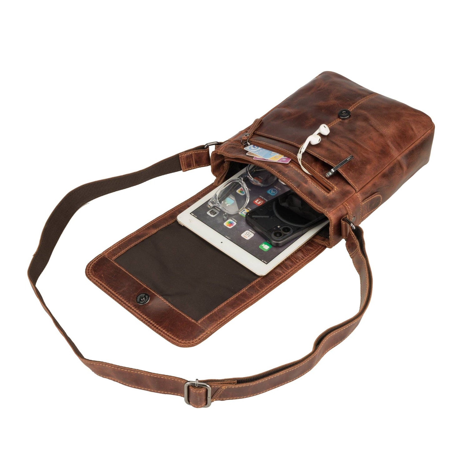 Halifax Messenger Bag Chestnut