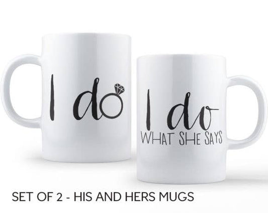 I Do Coffee Mug Set