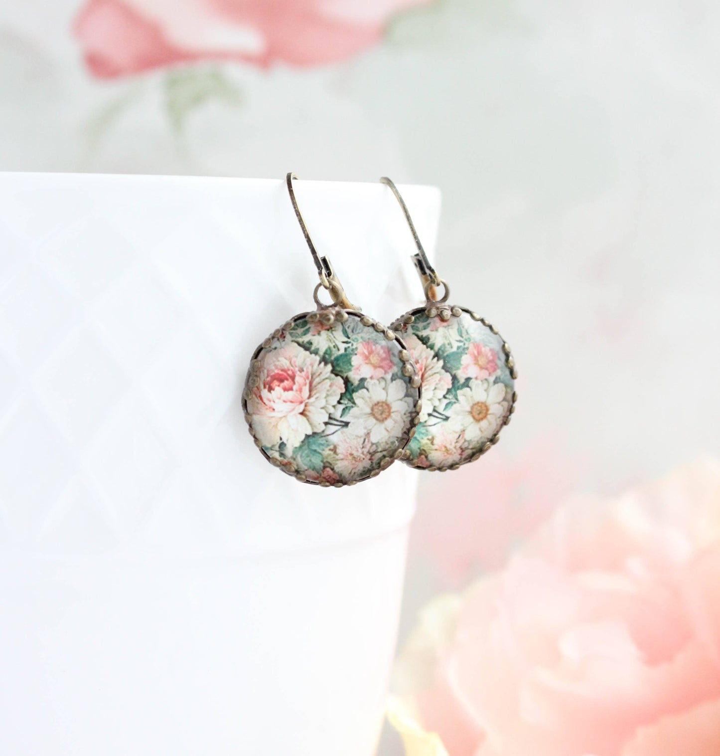 Flower Earrings- Peonies & Daisies