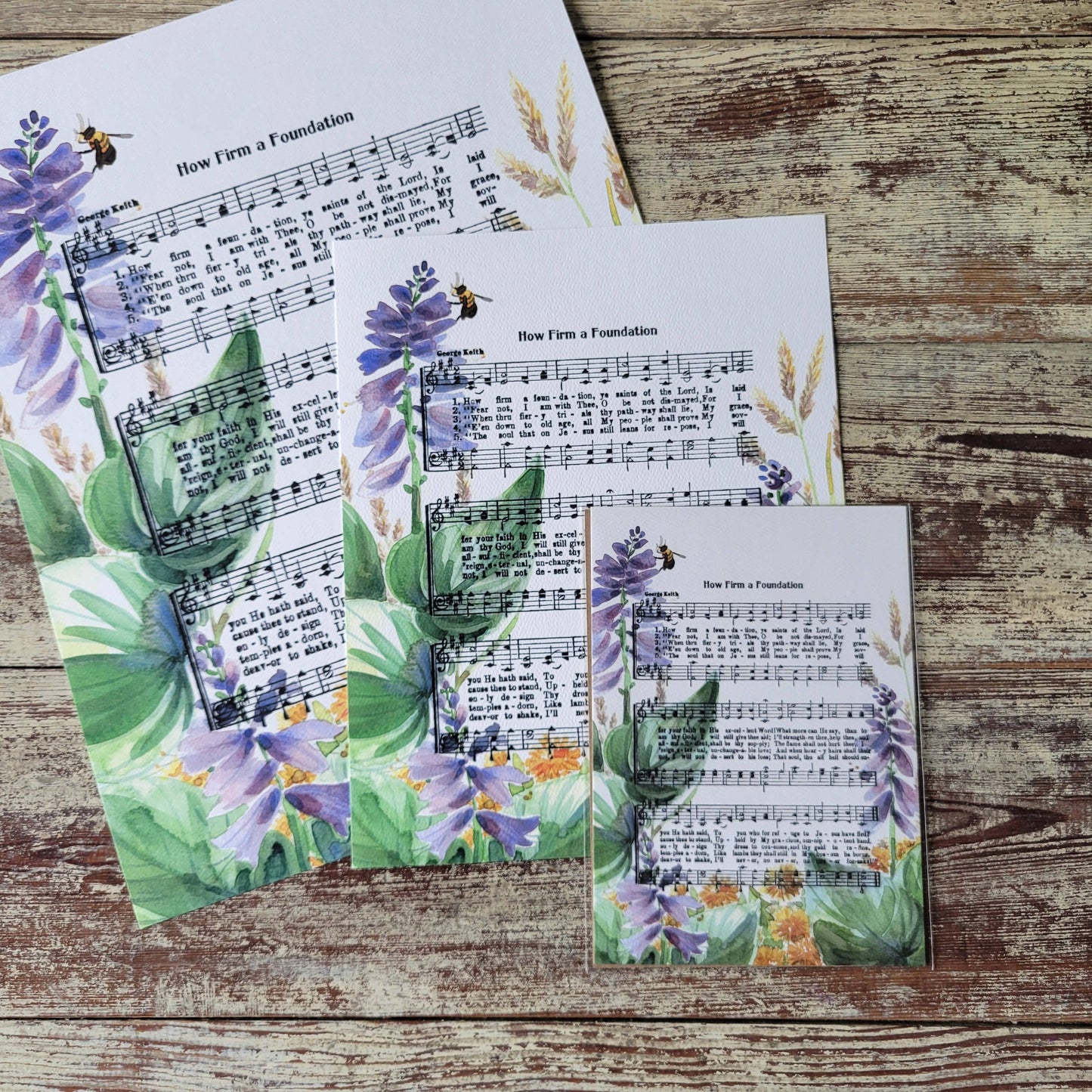 "How Firm a Foundation" Hymn Art Print