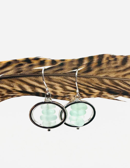 Oval Glass Dangle