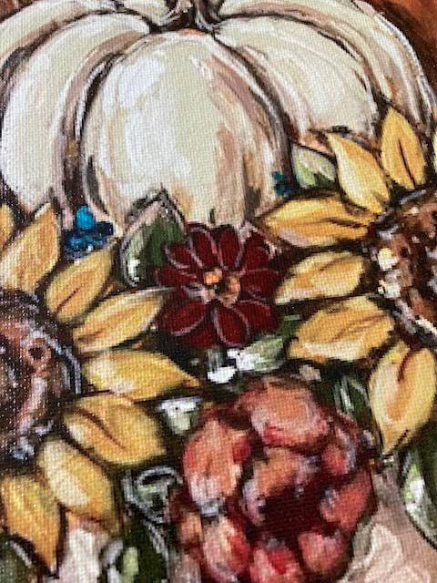 Fall Harvest decor: 16x20