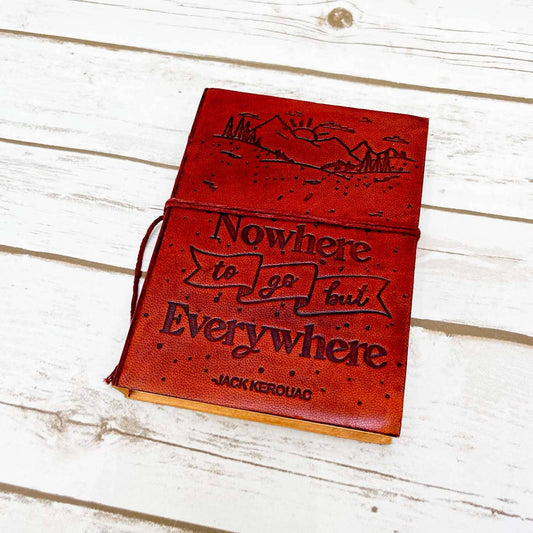 Nowhere And Everywhere Leather Journal - 5x7 Lined