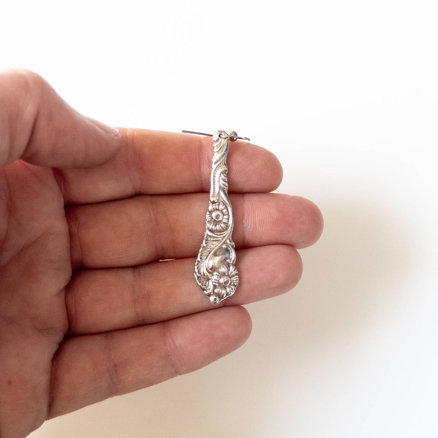 Ornate Spoon Handle Earrings