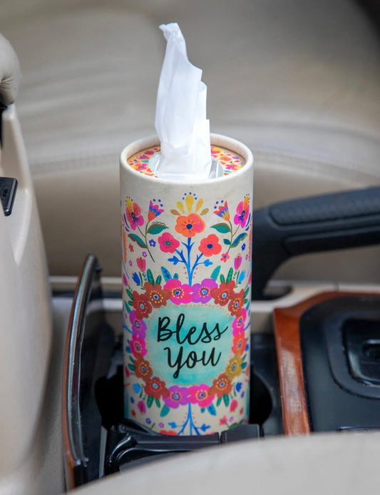 Car Tissue Holder “ Bless You”