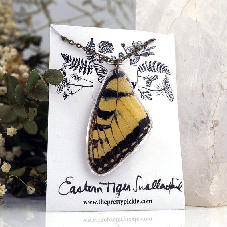 Eastern Tiger Swallowtail Wing Necklace