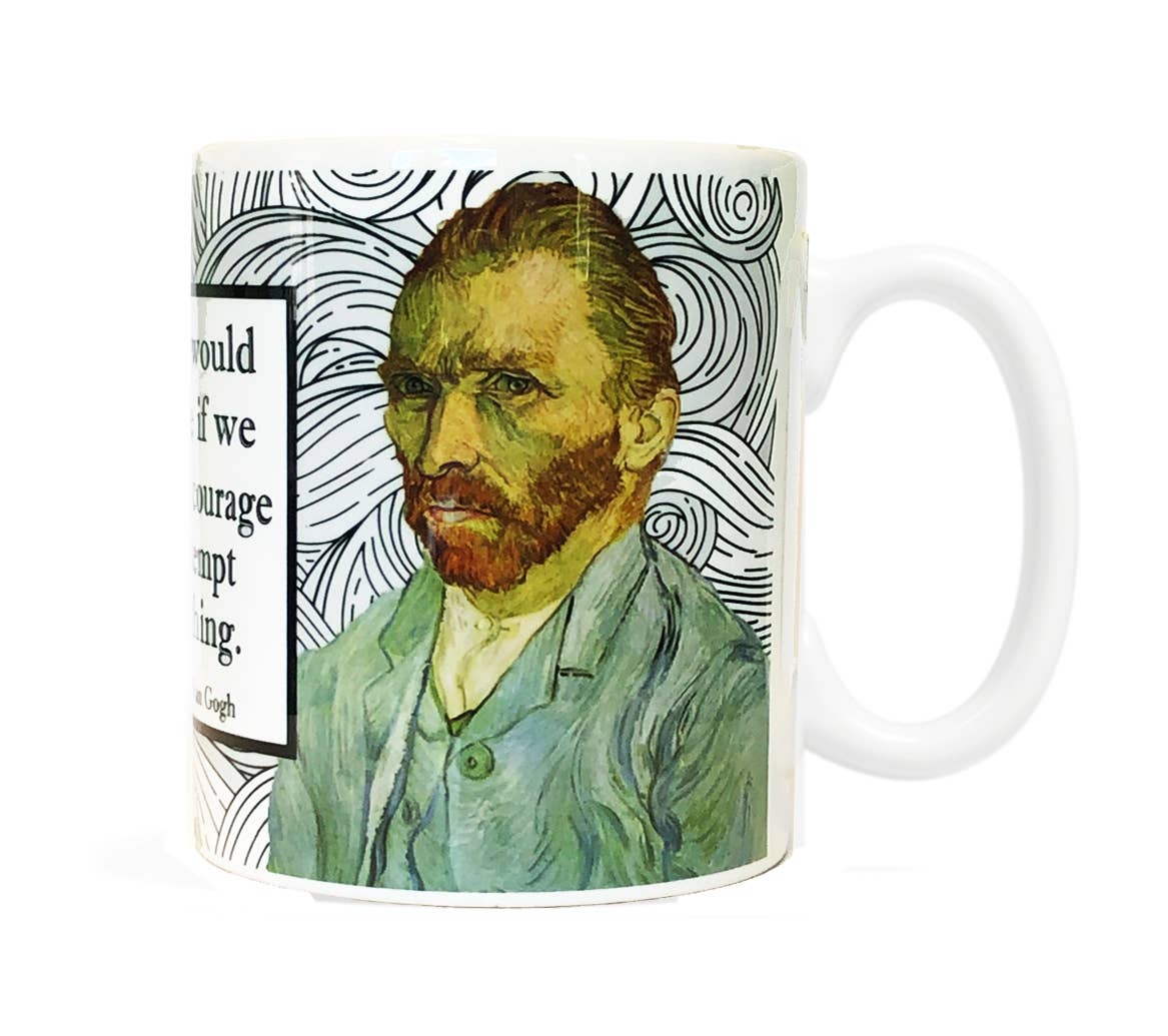 Vincent Van Gogh "Courage" Inspirational Artist Coffee Mug