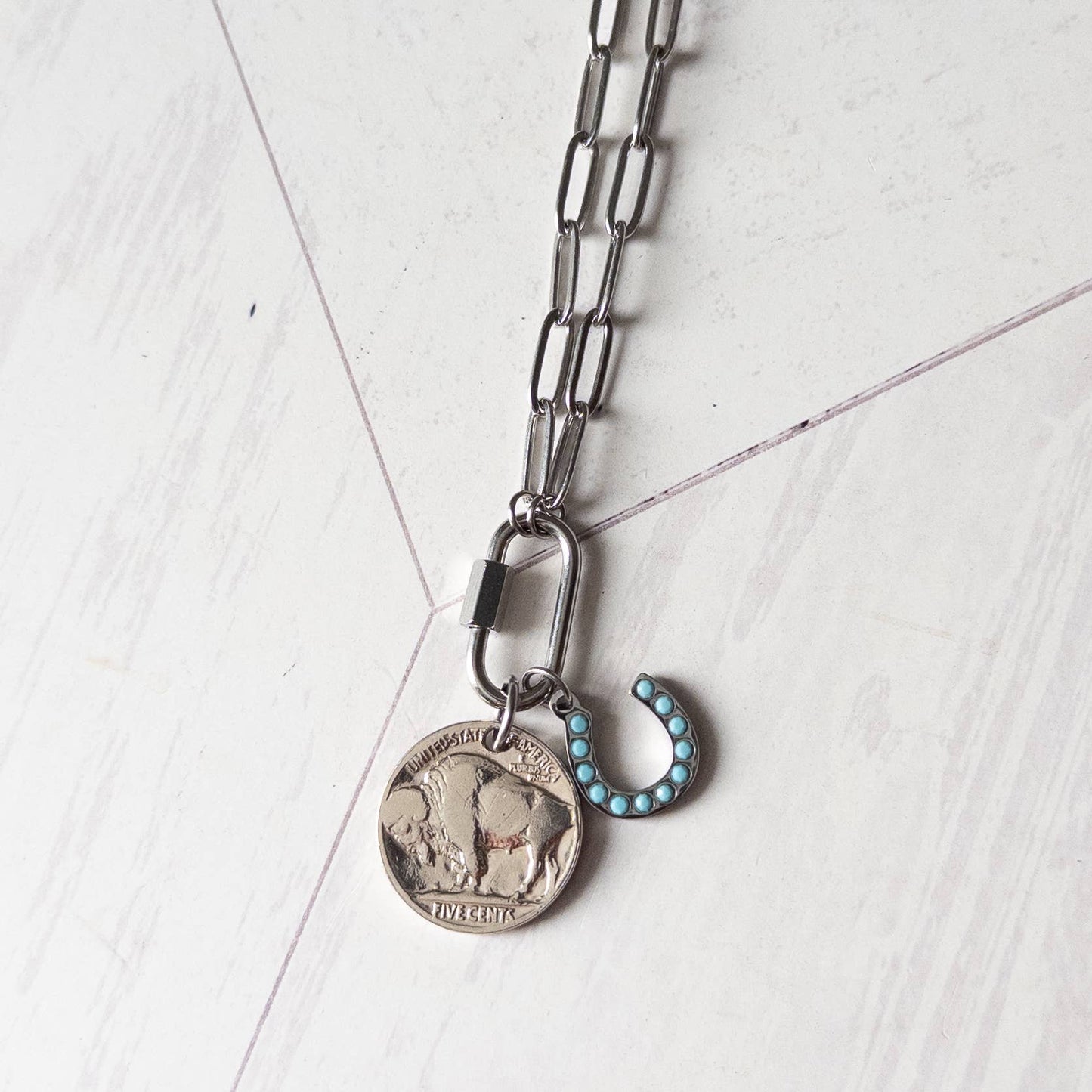 Make Your Own Luck Buffalo Nickel Necklace
