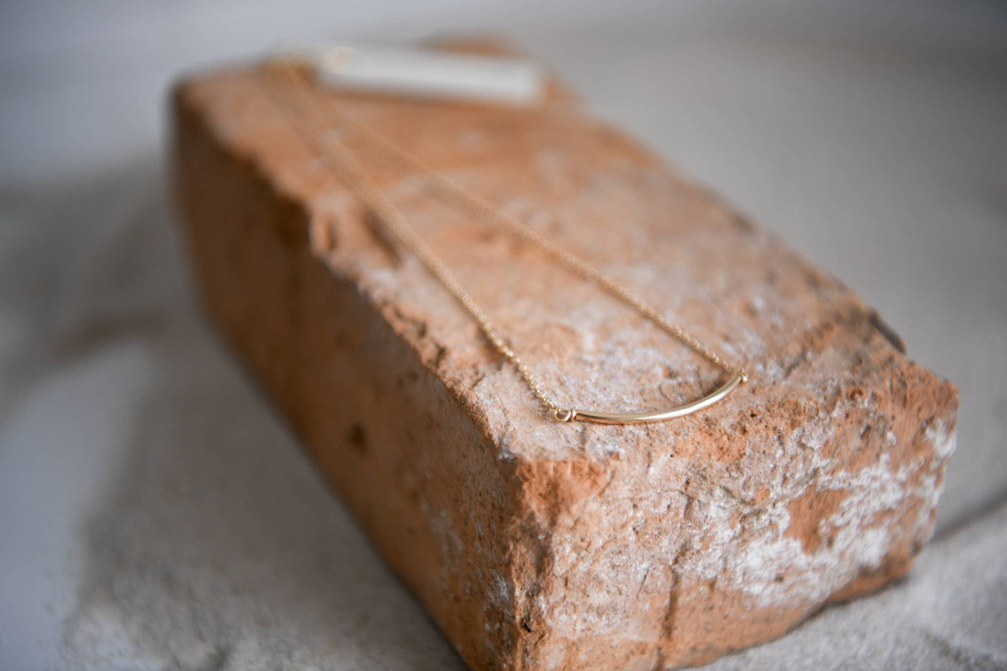 Free Your Mind Gold Filled Bar Pendant Necklaces