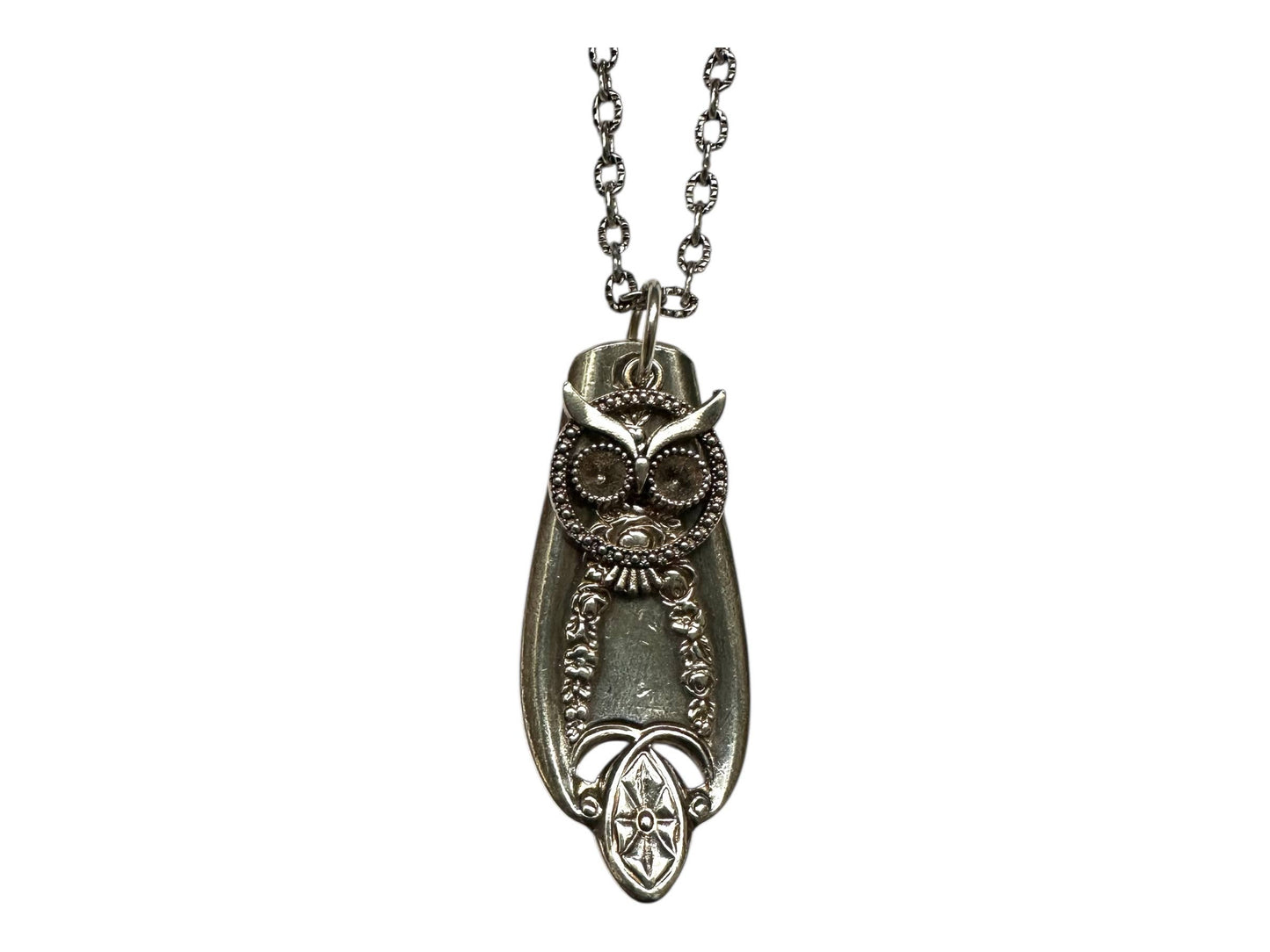 Owl Necklace Vintage Silverware | Animal Stories Collection