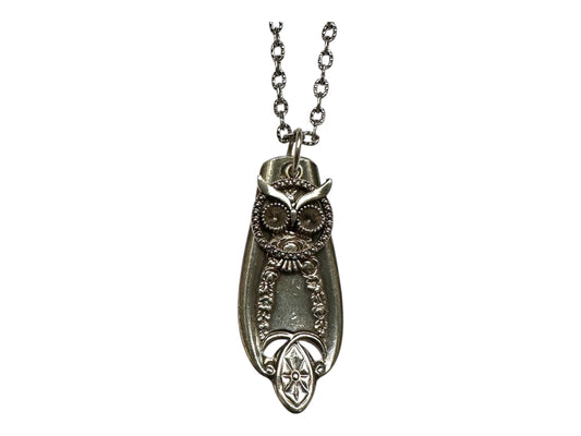 Owl Necklace Vintage Silverware | Animal Stories Collection