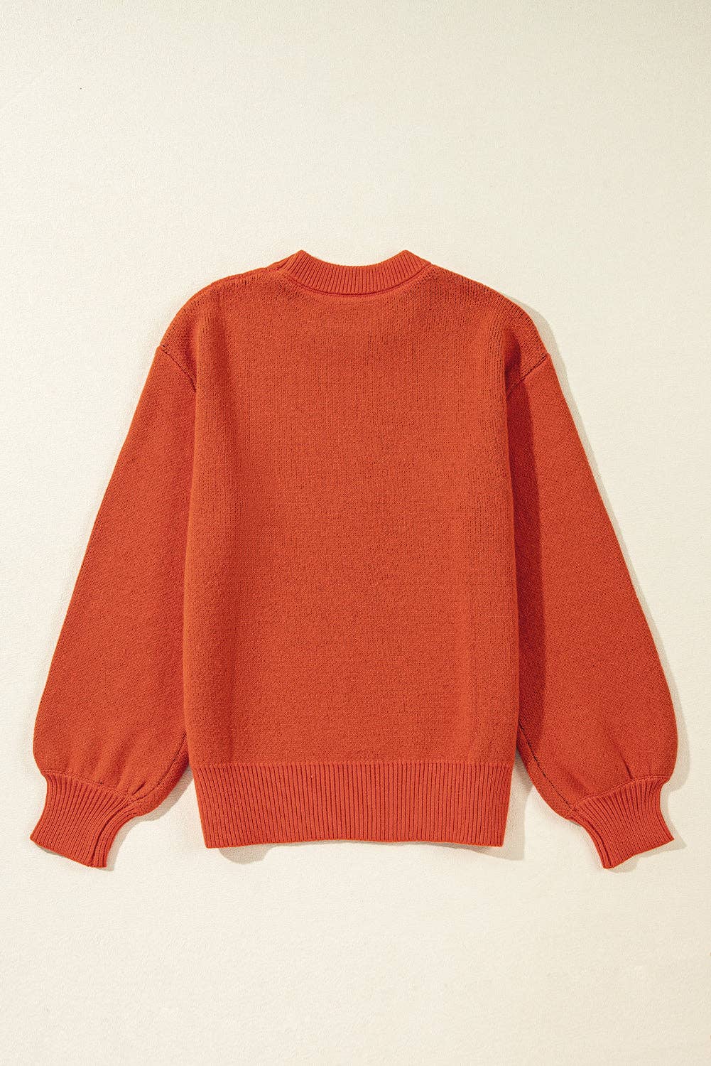 Halloween Pumpkin Drop Shoulder Sweater